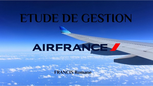 Etude de gestion | Genially