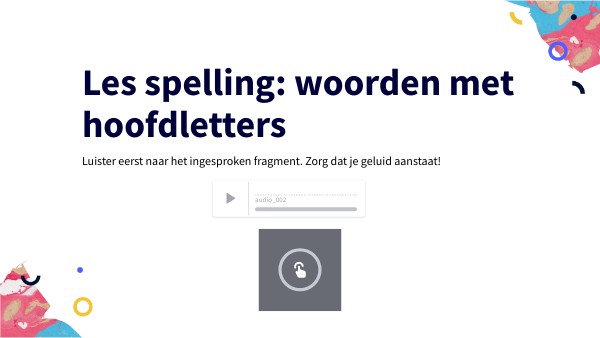 Theorie woorden met hoofdletters