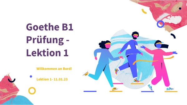 Goethe B1 übungen 2024 Goethe B1 Prüfung - Lektion 1