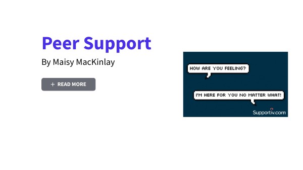 Peer support | Genially