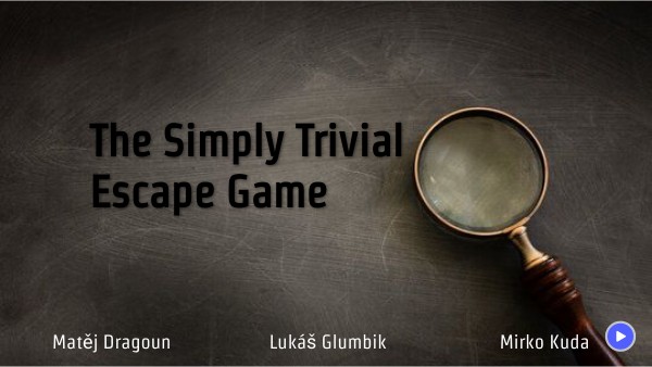 The Easily Escapable Escape Game