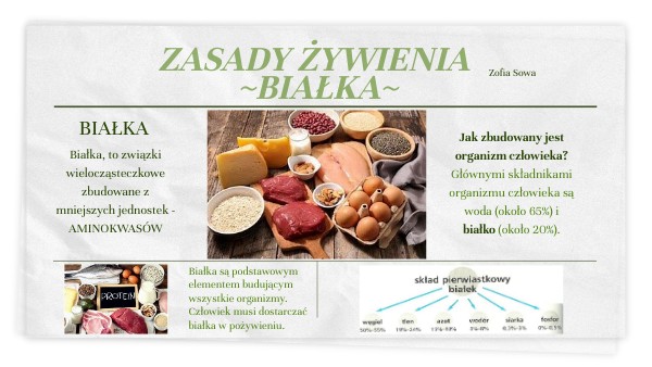 Sprawdzian Z Białek Zasady żywienia Test view.genially.com