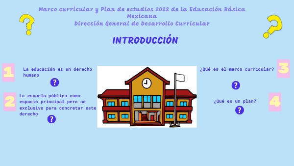 Marco curricular y Plan de estudios 2022 de la Educación Básica Mexica