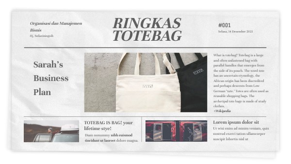 Ringkas Totebag Project