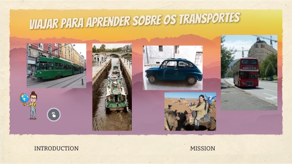 Viajar para aprender os transportes