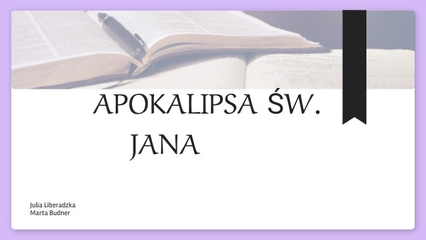Apokalipsa św. Jana | Genially
