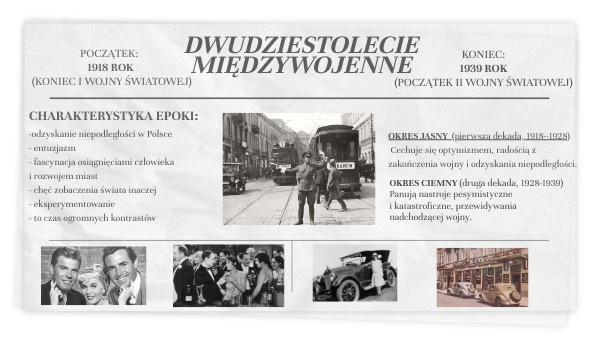 Dwudziestolecie Międzywojenne Sprawdzian Kl 6