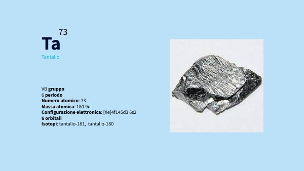 Vendita Tantalio metallico online