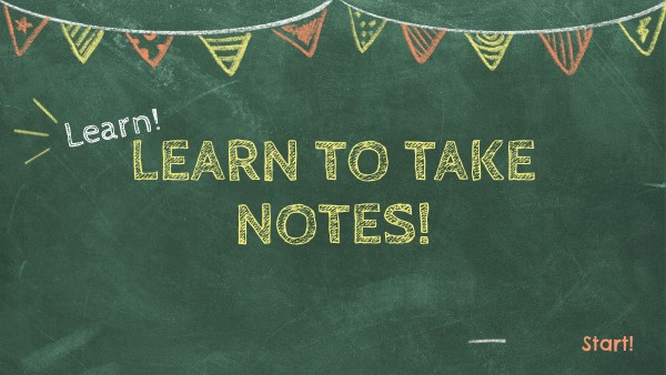 how to take notes | Genially