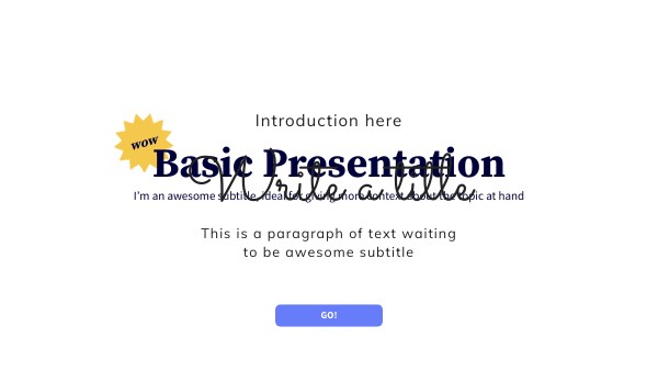 BASIC PRESENTATION