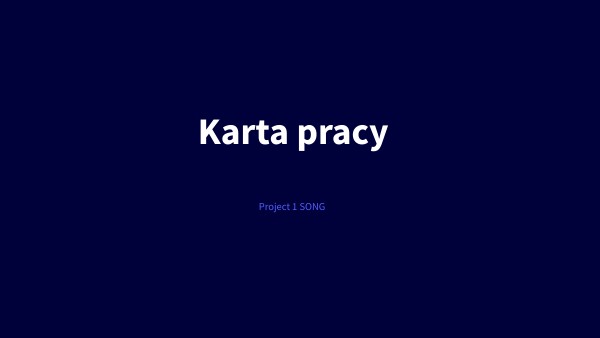 Project 1 SONG | Genially