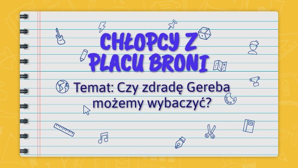 Chłopcy Z Placu Broni Genially Chłopcy z Placu Broni | Genially