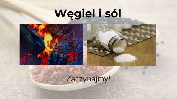 Sprawdzian 3 Klasa Węgiel Sól