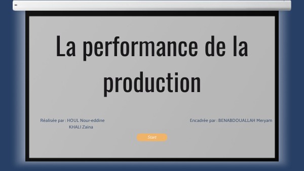 PROJECTION PRESENTATION | Genially