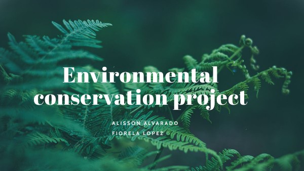 Environmental conservation project