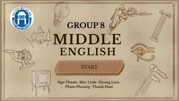 MIDDLE ENGLISH GROUP 8