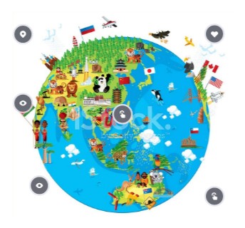 Imagen Interactiva ¨Un mundo ideal´ | Genially
