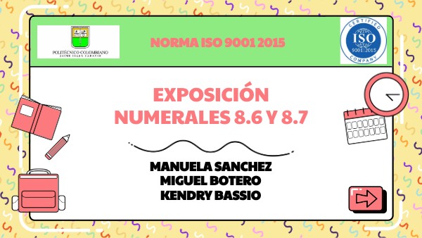 Exposición ISO 9001 de 2015 | Genially