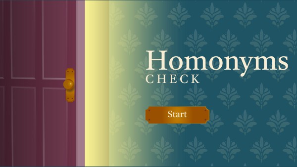 Homonyms Check