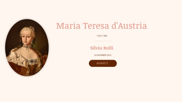 MARIA TERESA D'AUSTRIA