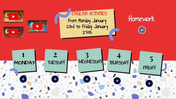 Weekly Activities 3rd B