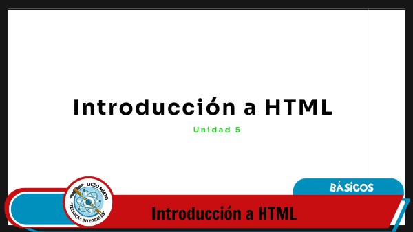 Introducción a HTML