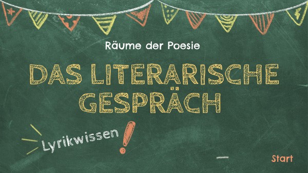 Literarische Erörterung Mit Außentext Beispiel Das Literarische Gespräch