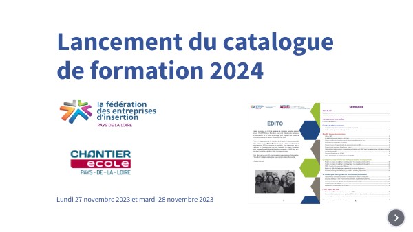 Catalogue de formation 2024 CE | Genially