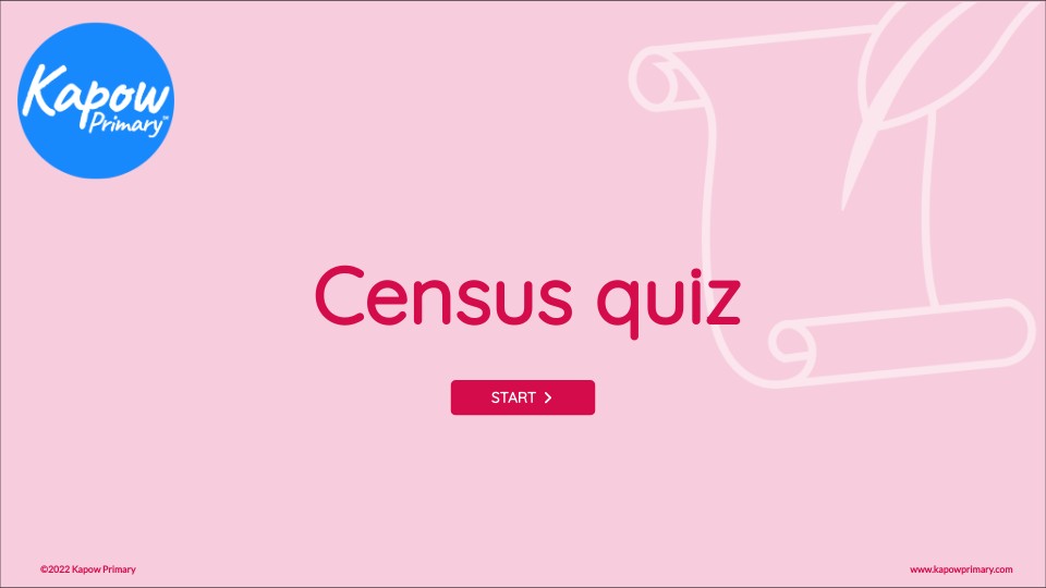 Lesson 1 - Census quiz