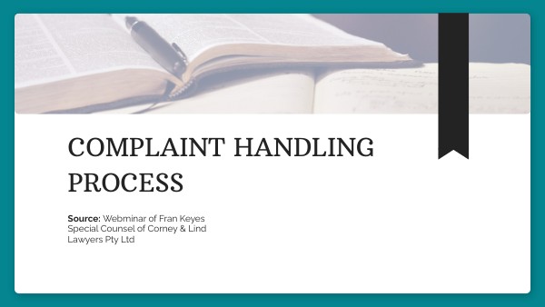 Complaint Handling Process