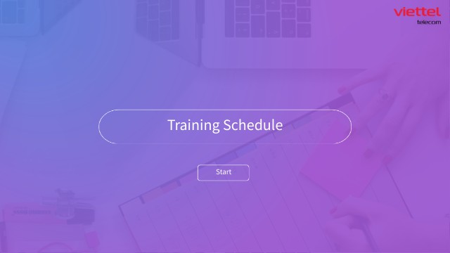 Training schedule | Genially