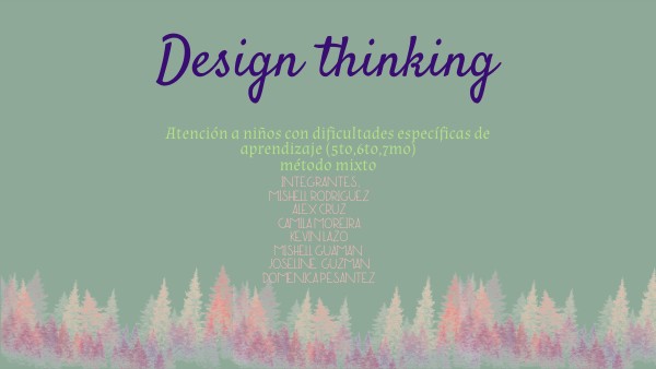design thinking grupo 1 | Genially