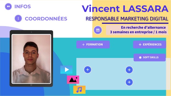 Cv Interactif Lassara Vincent | Genially