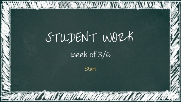 Student work part 1