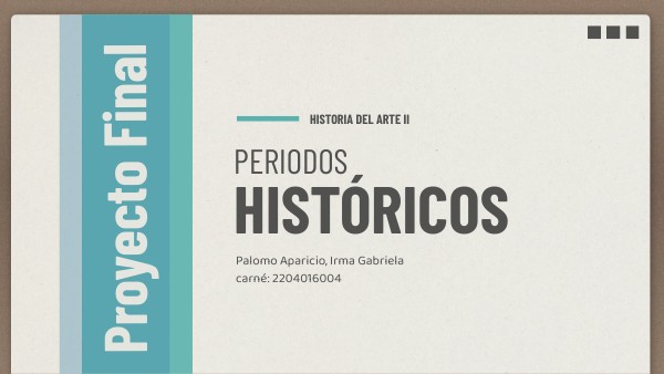 PROYECTO FINAL | Genially