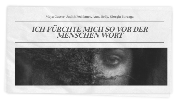 Ich Fürchte Mich So Vor Der Menschen Wort Presentazione Giornale