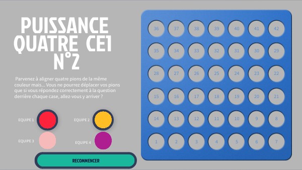 PUISSANCE 4 n°2 | Genially
