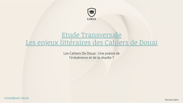 Les Cahiers De Douai | Genially