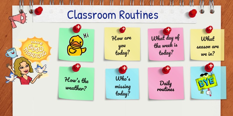 Classroom routines for sharing