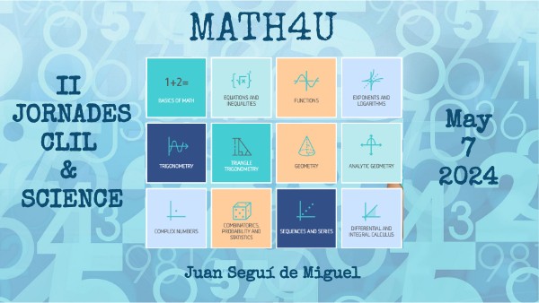 Math4u II Jornades CLIL & SCIENCE