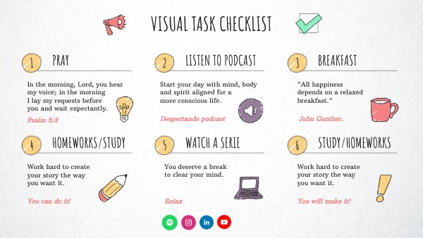 CHECKLIST VISUAL TASK