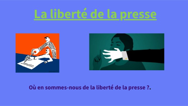 La liberté de la presse