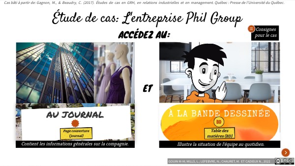 Étude de cas Finale-Entreprise Phil Group | Genially