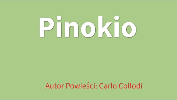 Wygląd Pinokia Cytaty Z Książki Pinokio prezentacja | Genially
