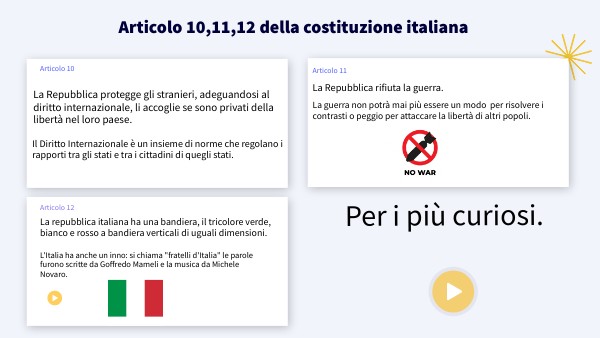 Articolo 12 Della Costituzione Italiana Spiegazione Gli articoli 10 11 12 della costituzione italiana