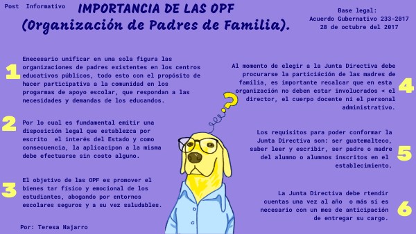 Post Informativo OPF