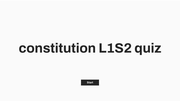 consti quizz 1 | Genially