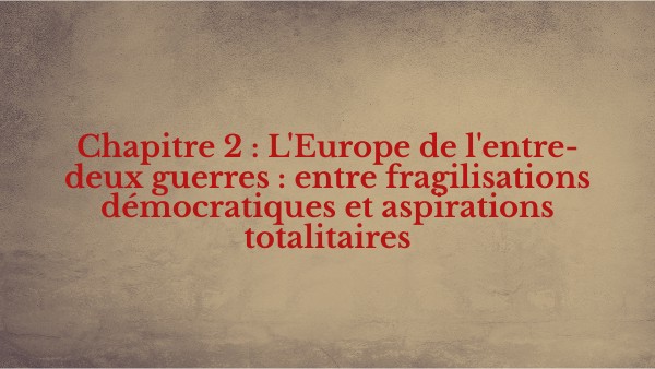H2 - L'Europe de l'entre-deux guerres | Genially