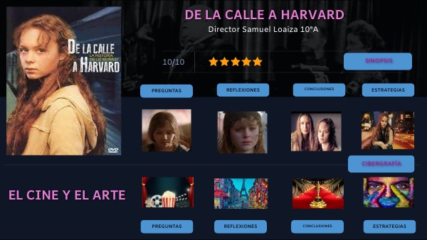EL CINE Y EL ARTE - DE LA CALLE A HARVARD