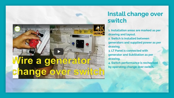 installchang-Perform Connection of Change Over and Intermediate Switch ...